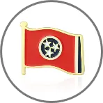 flag pin size