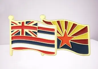 flag pin used to share your root with others