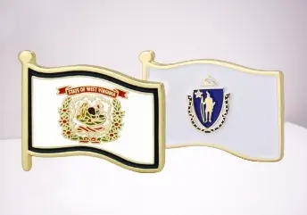 flag pin used to witness your travel experience