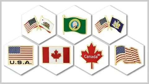 flag pins