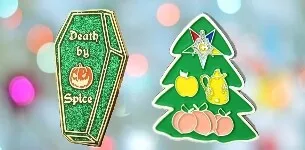 holiday decorations pin