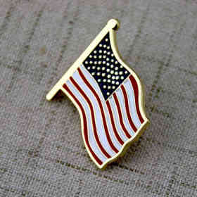 American Flag Pin | Custom Enamel Pins | GS-JJ.com