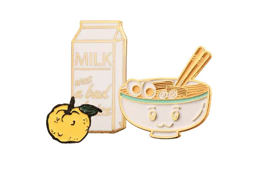 food lapel pins