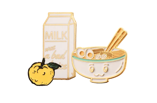 food lapel pins