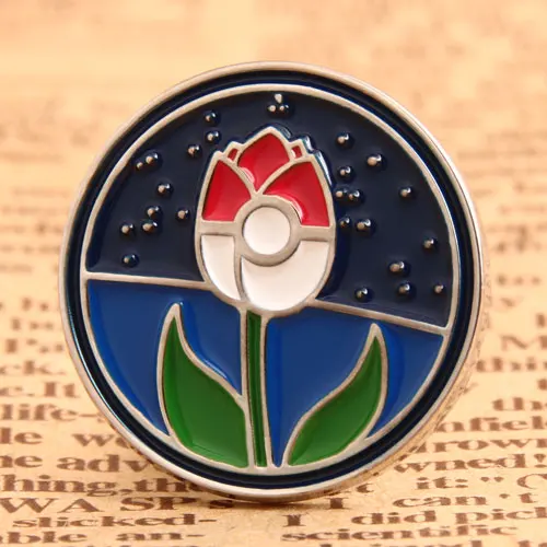 Custom Flower Lapel Pins