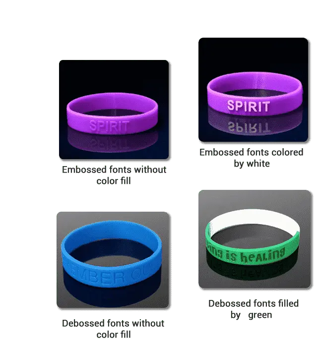 Characteristics of colored wristbands
