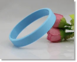 blue blank wristbands