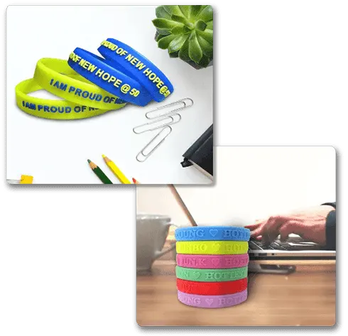 Exquisite embossed wristbands