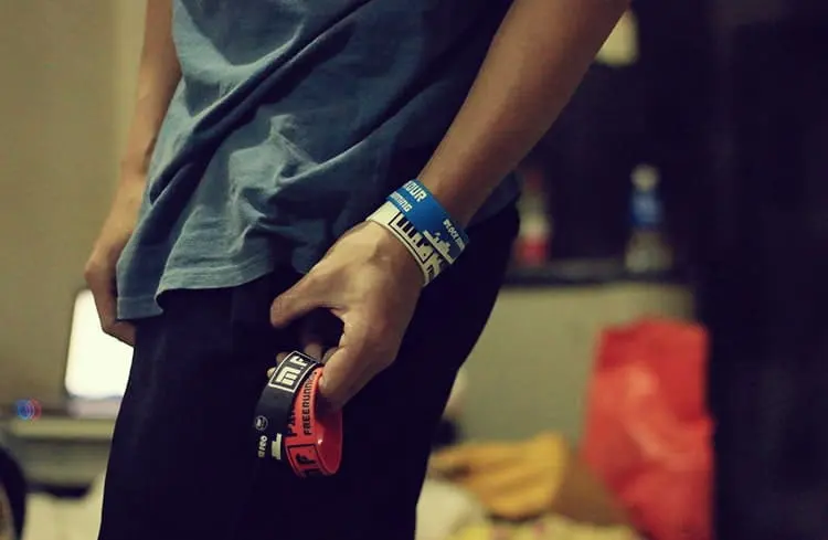 people wear 1 wristbands