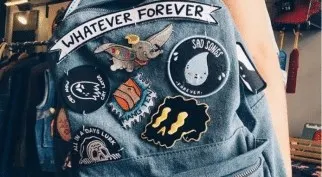 Embroidered Patches on Backpck Embroidered Patches on Backpck