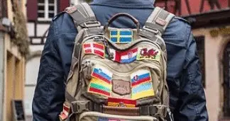 Iron-on Patches on Backpack