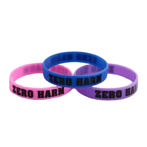 Pink printed wristbands Pink printed wristbands