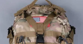 Velcro Patches on Backpack Velcro Patches on Backpack