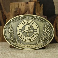 Texas Custom Brass Belt Buckles