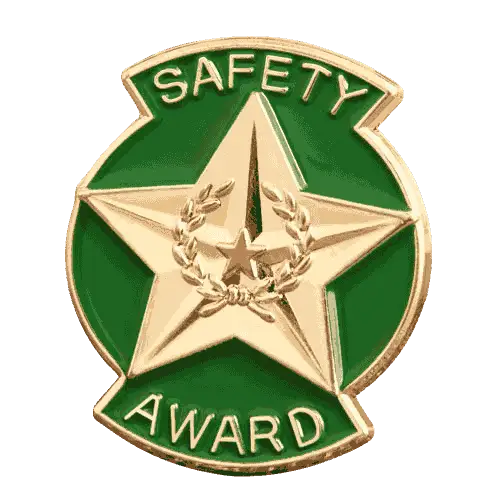 Safety Award Military Pins
