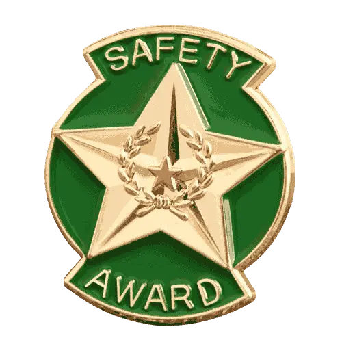 Safety Award Military Pins