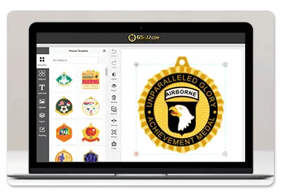 Online design system for medals Online design system for medals