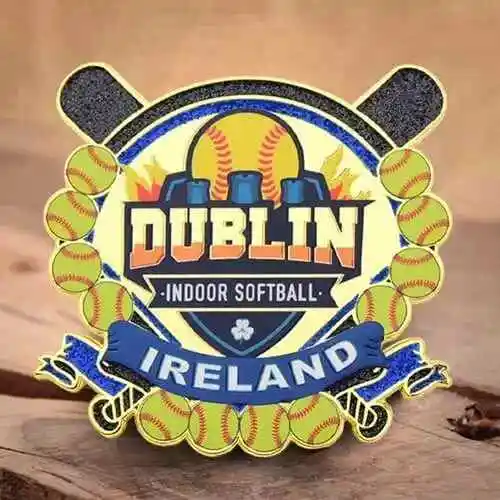 custom Sunamel baseball pins