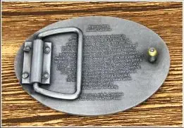 Belt Buckles With Back Text