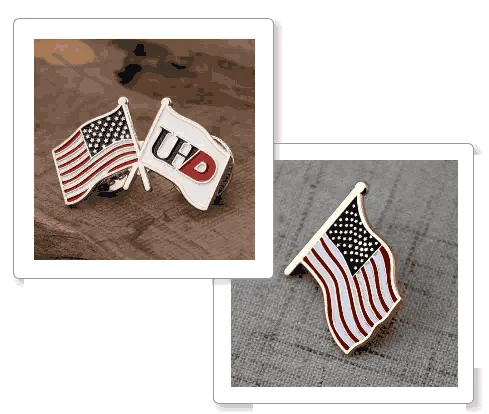custom american flag pin