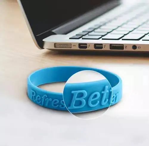 Embossed wristbands