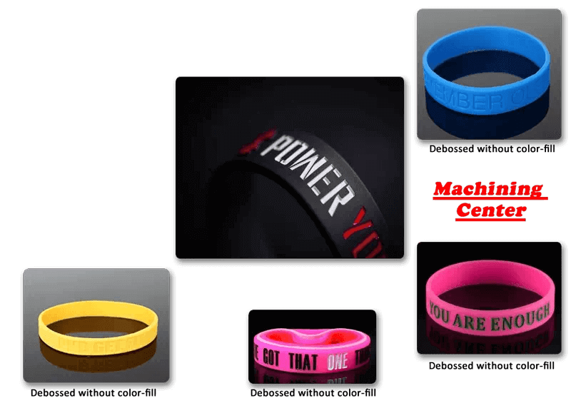 Crafted debossed wristbands Crafted debossed wristbands