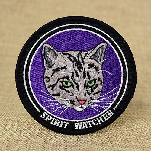 Fierce Cat Custom Embroidered Patches