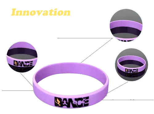Details of printed wristbands
