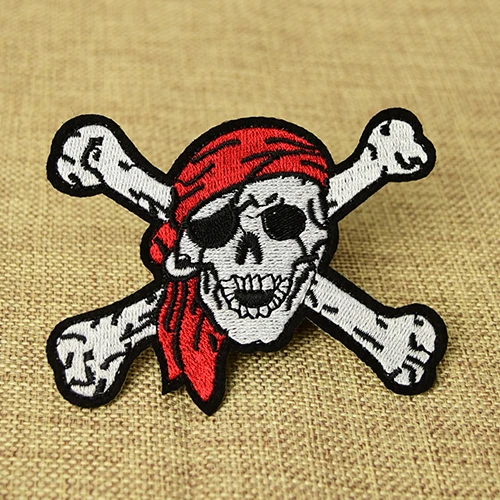 Pirate Skull Embroidered Patches Pirate Skull Embroidered Patches