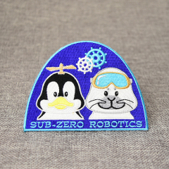Embroidered Penguin and Polar Bear Patches
