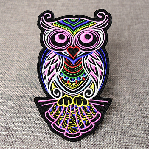 Embroidered Colorful Owl Patches
