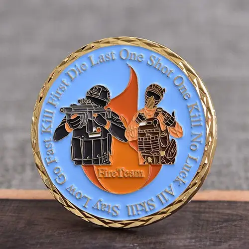 Valiant Fire Team Challenge Coins