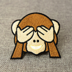 Cute Monkey Embroidered Patches