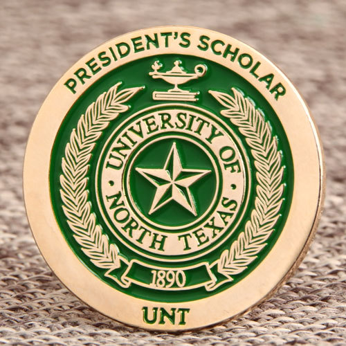 UNT President Scholar Custom Pins