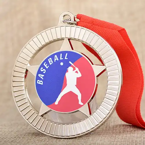 Custom Baseball Printed Medals