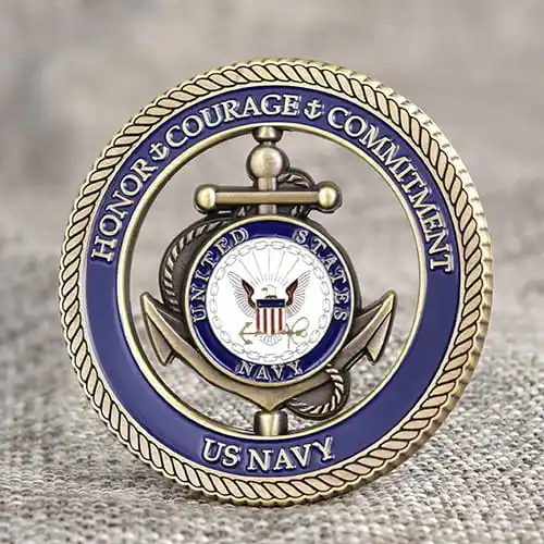 US Navy Custom Spinner Coins