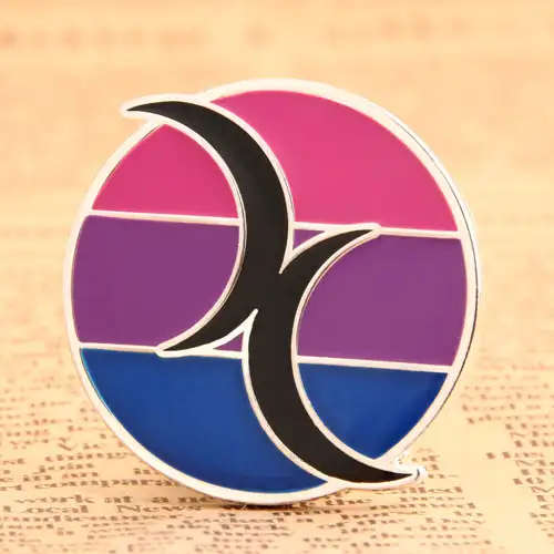 Double Moon Custom Pins