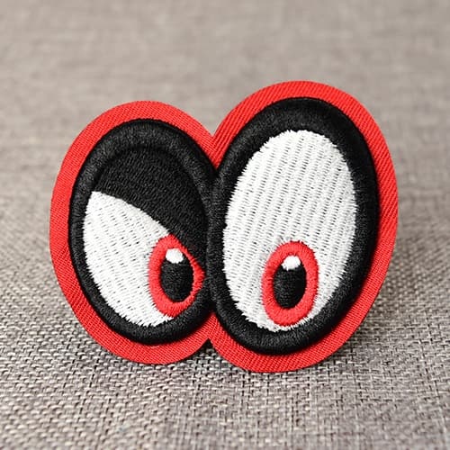 Bloodshot Eyes Funny Iron on Patch - Iron on Funny Patches by