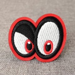 3D Funny Eyes Embroidered Patches