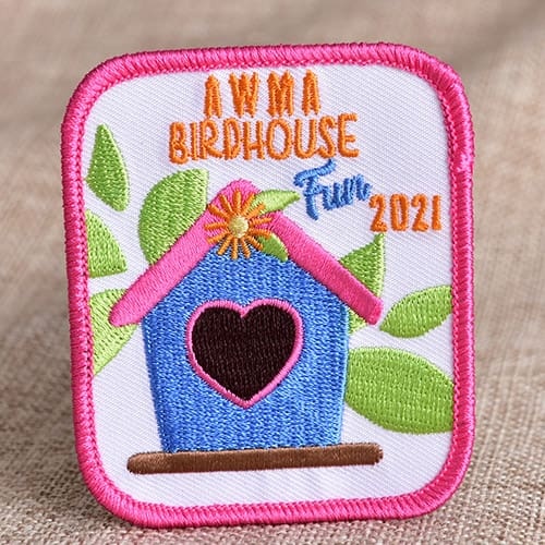 Birdhouse Embroidery Patches 