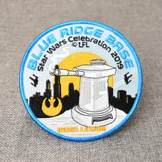 Blue Ridge Base Circle Iron-on Patches 