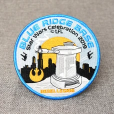 Blue Ridge Base Circle Iron-on Patches 