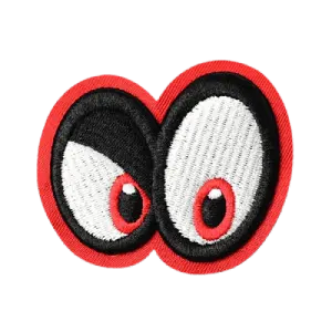 3D Funny_Eyes Embroidered Patches