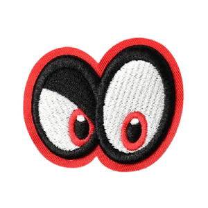 3D Funny_Eyes Embroidered Patches