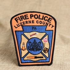Fire Police Embroidered Patches