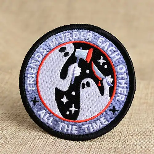 Two Ghosts Embroidered Patches Two Ghosts Embroidered Patches