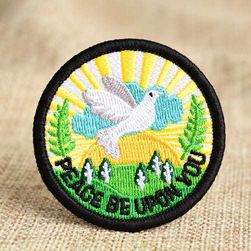 Peace Pigeon Embroidered Patches