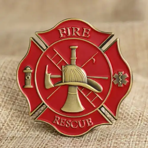 Fire Rescue Firefighter Challenge Coins