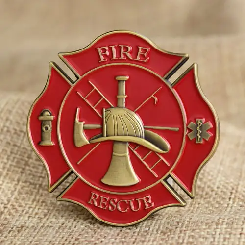 Fire Rescue Firefighter Challenge Coins