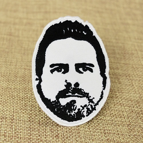 Black And White Man Custom Patches 